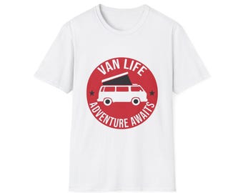 Van Life Abenteuer erwartet T-Shirt | Camper Van Grafik T-Shirt