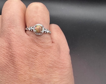 Enhance your personal power with this Fire Opal Ring