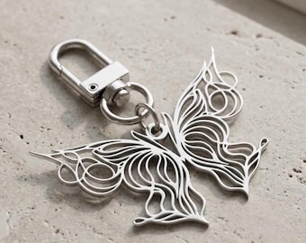 KYSS keychain butterfly