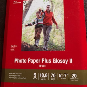 HP Photo Paper Premium Plus, Glossy, 5x7, 60 Sheets