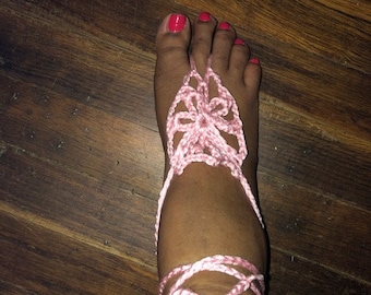 PATTERN ONLY: Crochet barefoot sandals