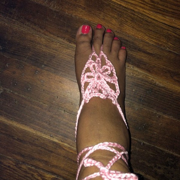 PATTERN ONLY: Crochet barefoot sandals