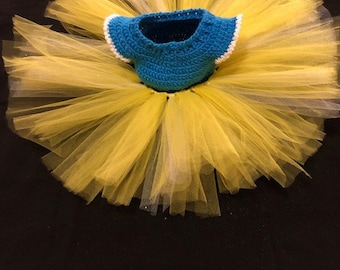 PATTERN ONLY: Crochet Princess Tutu Dress, Crochet Tulle Dress