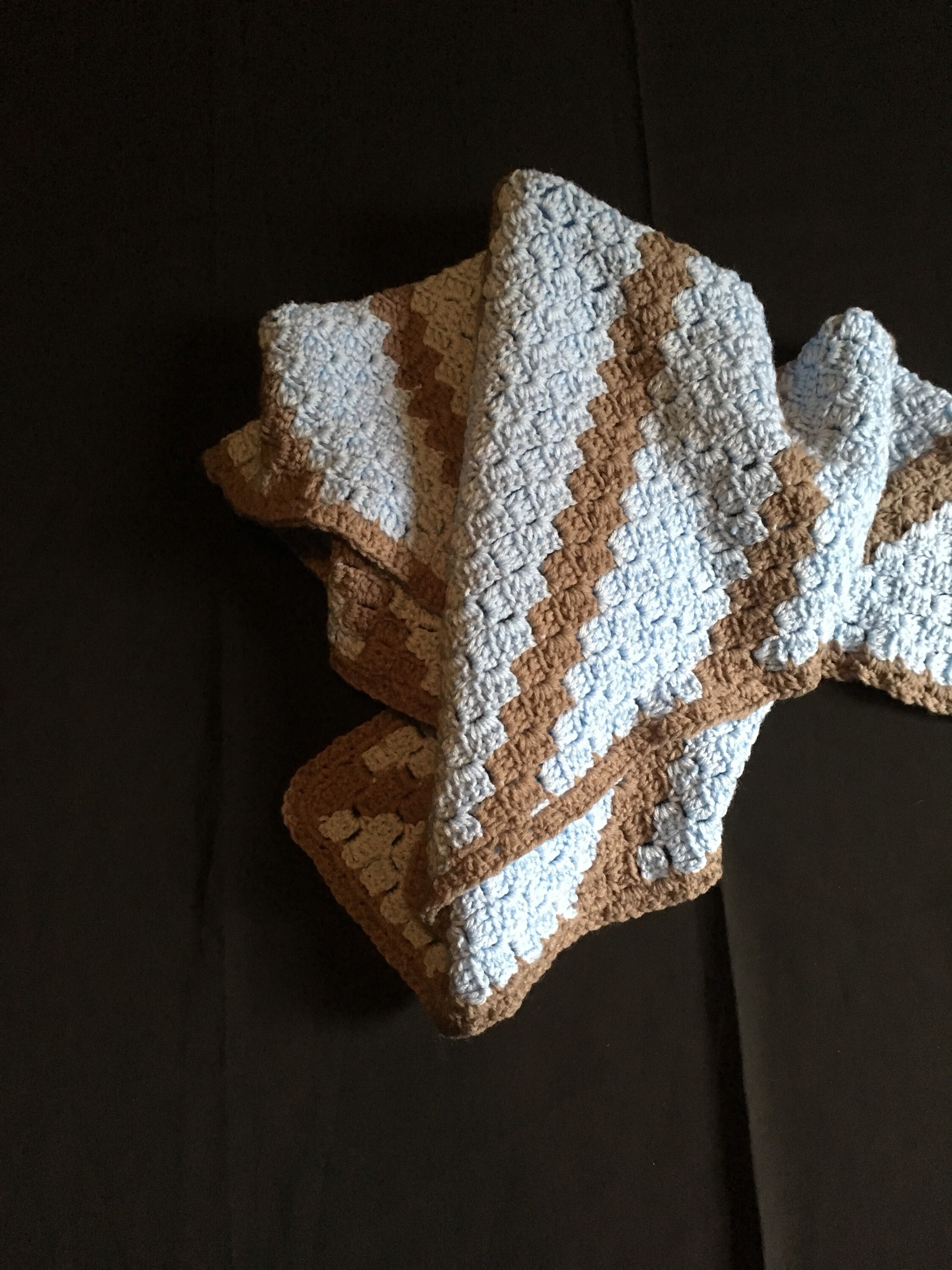 Baby Boy Crochet Blanket Crochet Baby Blanket Etsy