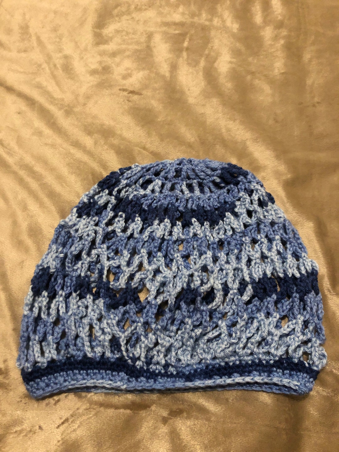 Created By Cyd Slouchy Snoody Beanie JAS Big Twist Ocean Splash Crochet‎ Hat NEW Handmade New Slouchy Snoody JAS Big Twist in Ocean Splash  main image 3
