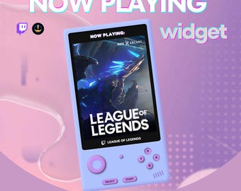 Twitch Now Playing Widget, Retro 3D Gameboy Overlay, Animated StreamElements Widget, Current Game Display for OBS & Streamlabs, VTuber