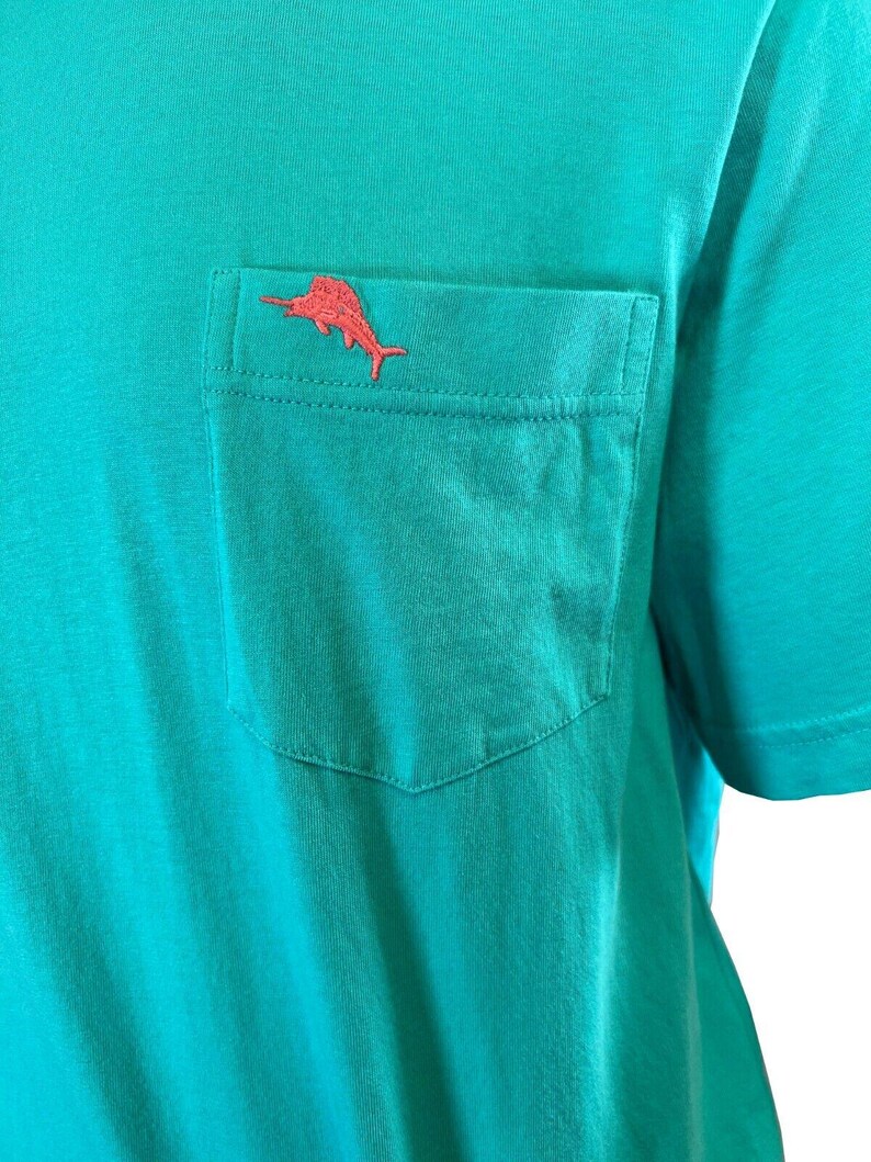 Tommy Bahama Men's Ming Jade T-Shirt Crew Neck Bali Skyline Pink Logo Tee (S34) Gift image 7