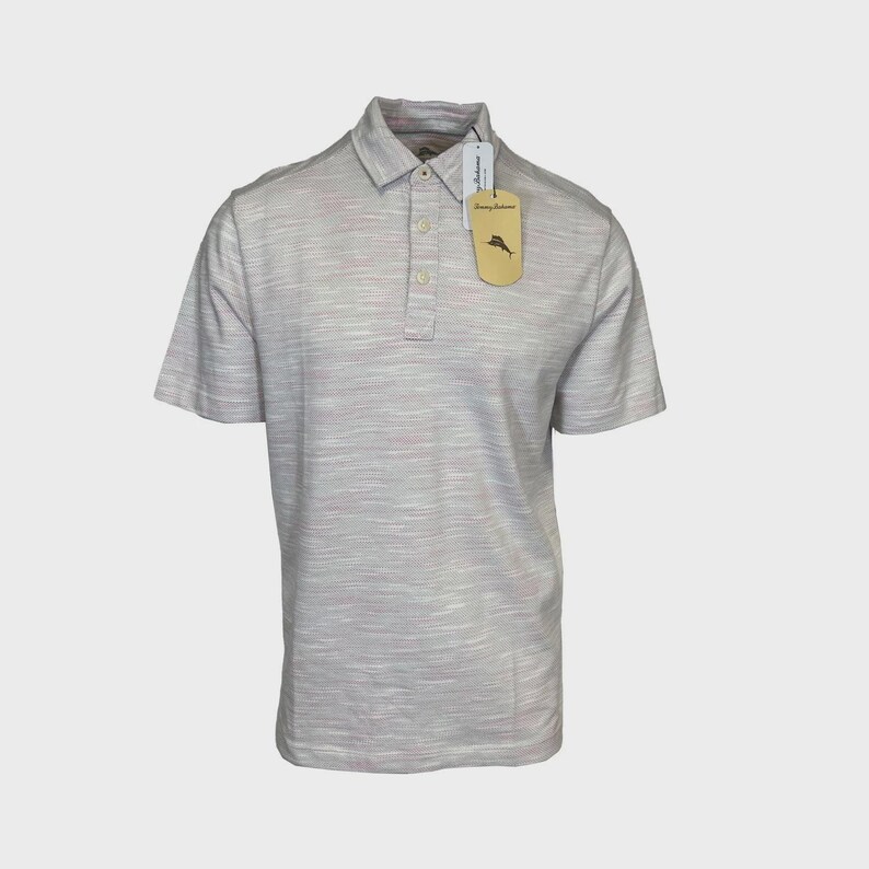 Tommy Bahama Men's Festival T-Shirt Ocean Sails Knit Polo 3 Buttons S/S (S63) Gift image 2