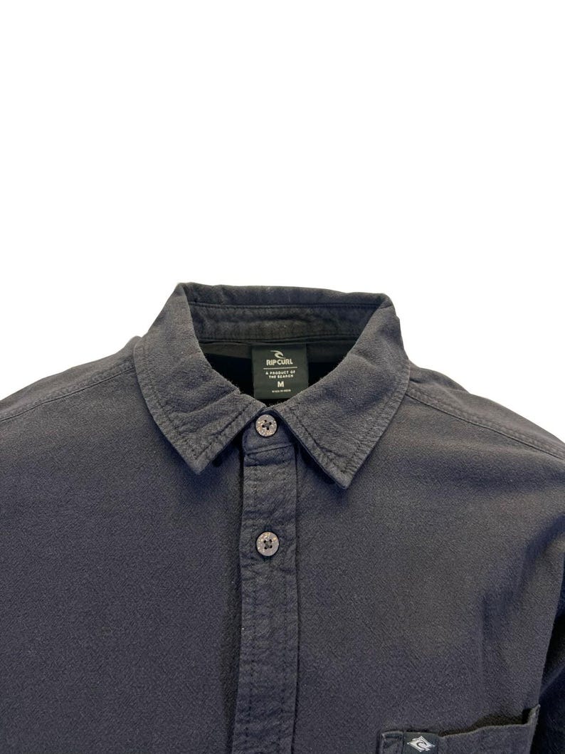 Rip Curl Men's Black Shirt Classic Surf Washed Long Sleeve (S17) Gift image 4