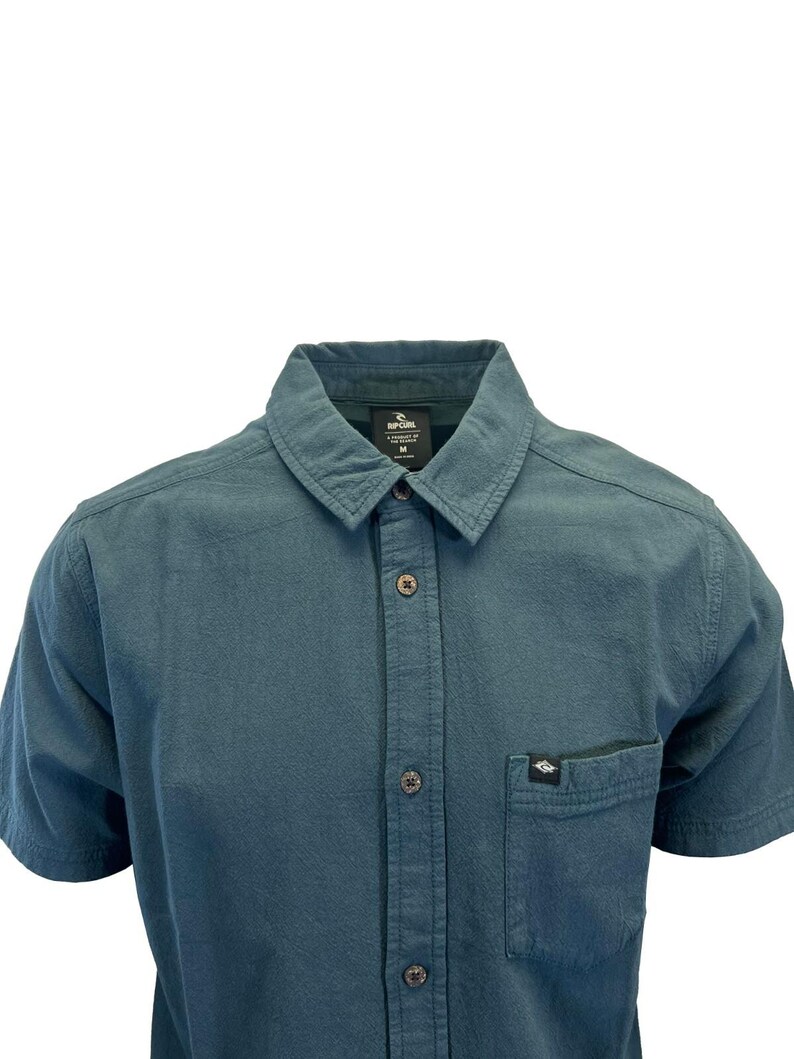 Rip Curl Herr Svart & Furu Nattskjorta Classic Surf Washed S/S (S15 - S16) Gåva bild 8
