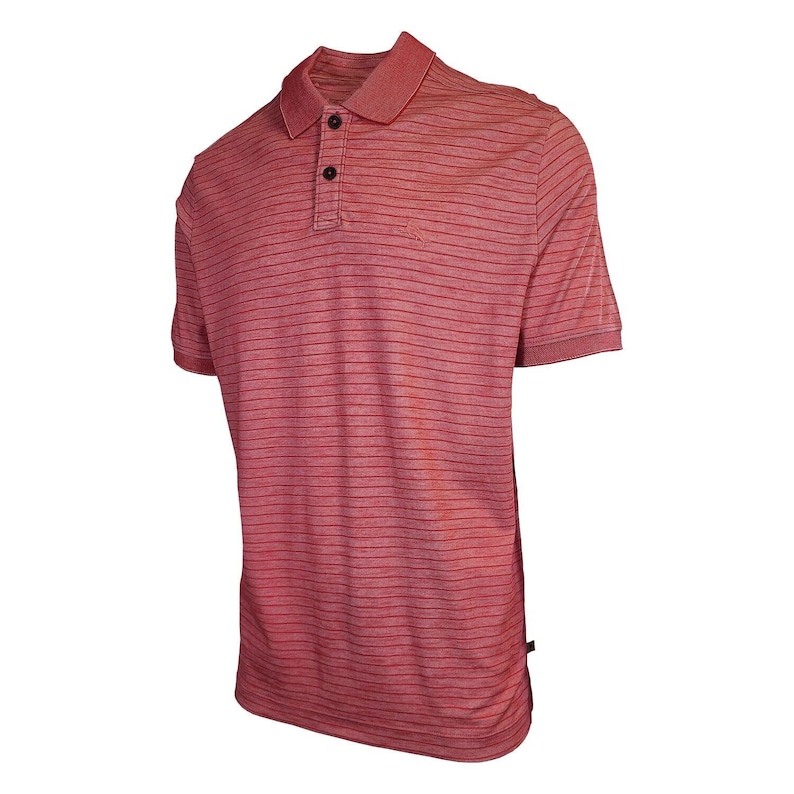 Tommy Bahama Men's DK Havana Pink Striped Performance Polo T-Shirt S/S (S07) Gift image 2