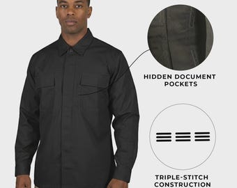 Camisa negra de manga larga Flexlite Pro para hombre de 5.11 Tactical (S01) Regalo