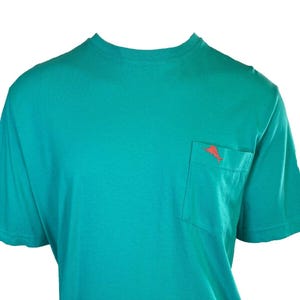 Tommy Bahama Men's Ming Jade T-Shirt Crew Neck Bali Skyline Pink Logo Tee (S34) Gift image 4
