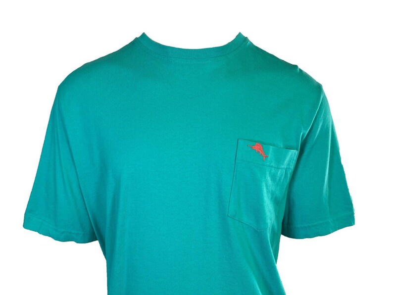 Tommy Bahama Men's Ming Jade T-Shirt Crew Neck Bali Skyline Pink Logo Tee (S34) Gift image 4
