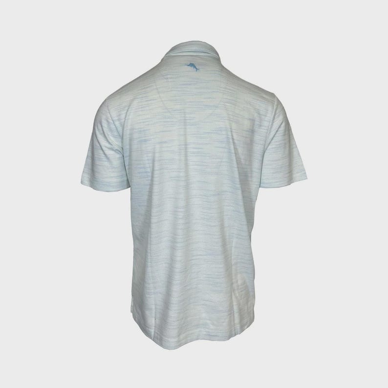 Tommy Bahama Men's Air Blue T-Shirt Ocean Sails Knit Polo 3 Buttons S/S (S62) Gift image 4