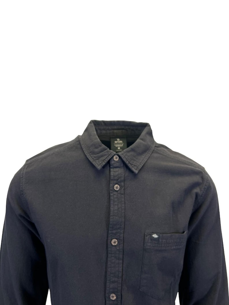 Rip Curl Men's Black Shirt Classic Surf Washed Long Sleeve (S17) Gift image 5