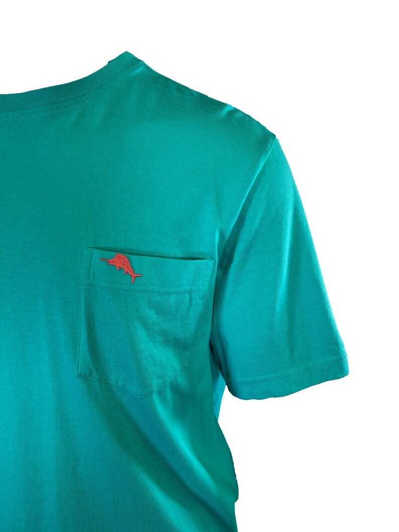 Tommy Bahama Men's Ming Jade T-Shirt Crew Neck Bali Skyline Pink Logo Tee (S34) Gift image 6