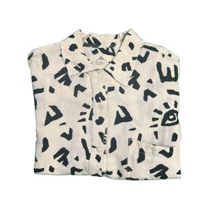 Camicia da donna Rip Curl color bianco sporco con stampa all-over "The Search" a maniche lunghe (S02) - Regalo immagine 2