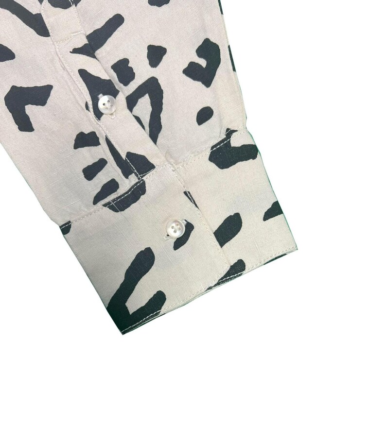 Camicia da donna Rip Curl color bianco sporco con stampa all-over "The Search" a maniche lunghe (S02) - Regalo immagine 4