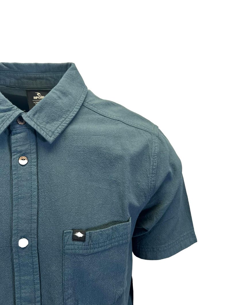 Rip Curl Herr Svart & Furu Nattskjorta Classic Surf Washed S/S (S15 - S16) Gåva bild 6