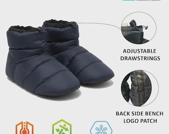 Bench Men's Navy Peacoat Puffer Slippers Indoor FiberFill (S04) Gift