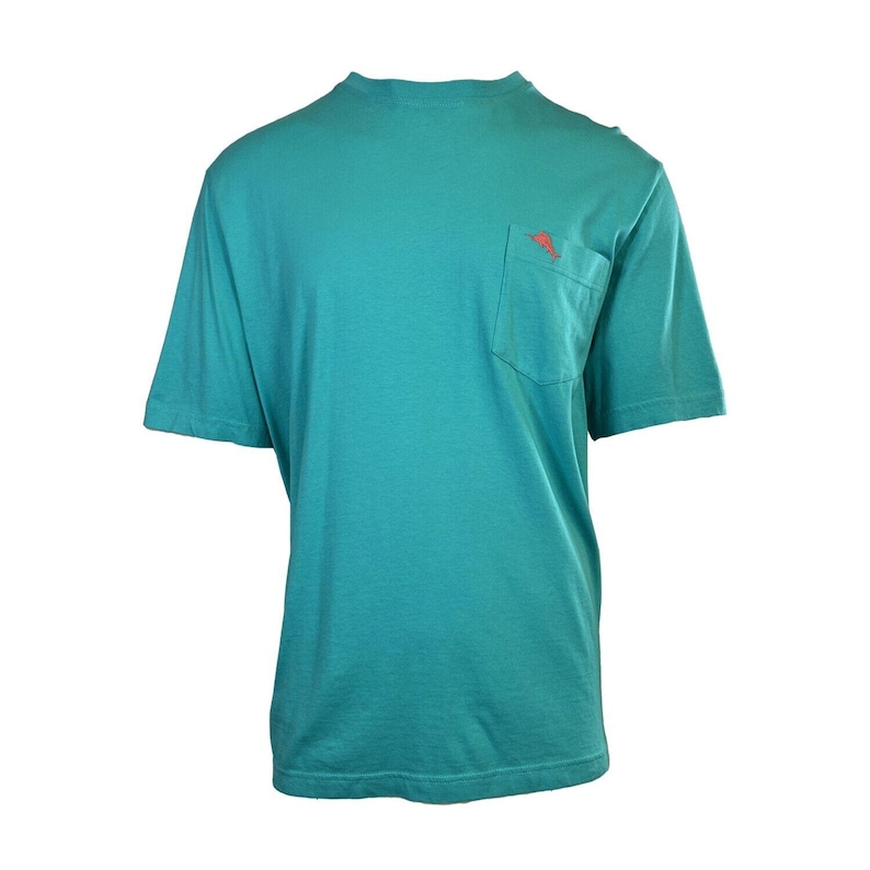 Tommy Bahama Men's Ming Jade T-Shirt Crew Neck Bali Skyline Pink Logo Tee (S34) Gift image 1