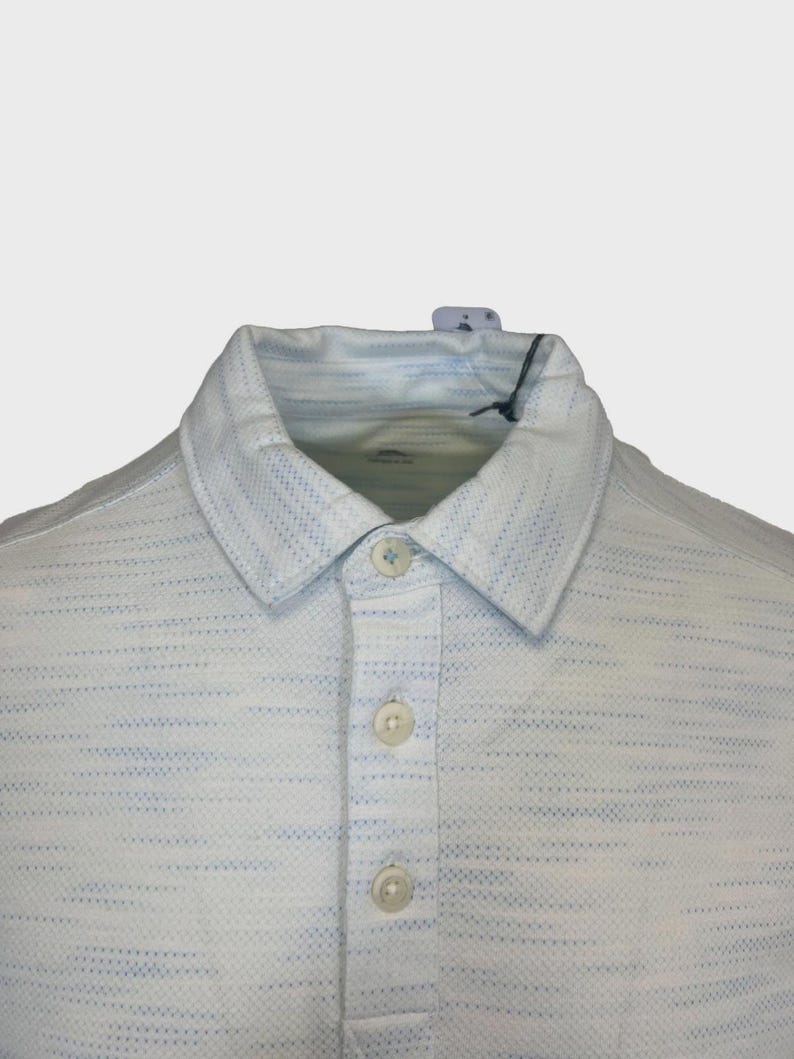 Tommy Bahama Men's Air Blue T-Shirt Ocean Sails Knit Polo 3 Buttons S/S (S62) Gift image 7