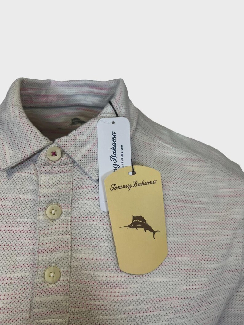 Tommy Bahama Men's Festival T-Shirt Ocean Sails Knit Polo 3 Buttons S/S (S63) Gift image 6