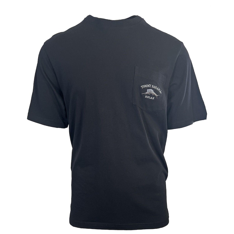 Tommy Bahama Herren T-Shirt schwarz Relax Rundhalsausschnitt Bali Skyline Tee (S21) Geschenk Bild 1