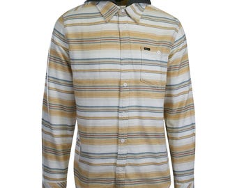 O'Neill Herren Creme Flanellhemd Redmond Hooded Horizontal Striped (S19) Geschenk
