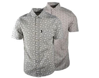 Camisa Ariat para hombre Marc & Morgan Stretch Modern Fit Manga Corta Vanilla Ice, Blanca (S49) Regalo