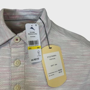 Tommy Bahama Men's Festival T-Shirt Ocean Sails Knit Polo 3 Buttons S/S (S63) Gift image 7
