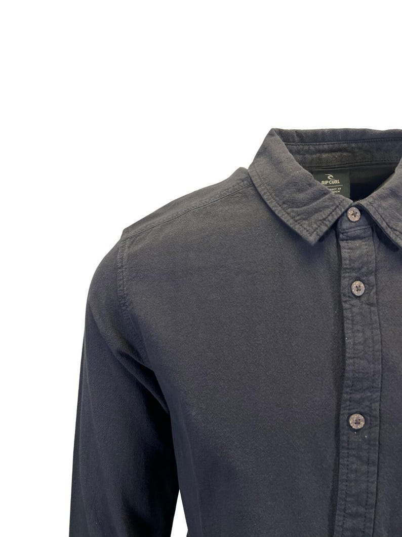Rip Curl Men's Black Shirt Classic Surf Washed Long Sleeve (S17) Gift image 10