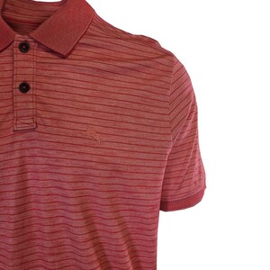 Tommy Bahama Men's DK Havana Pink Striped Performance Polo T-Shirt S/S (S07) Gift image 9