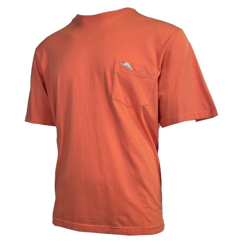 Tommy Bahama Men's DK Coral Orange T-Shirt Crew Neck Bali Skyline Tee (S22) Gift image 2