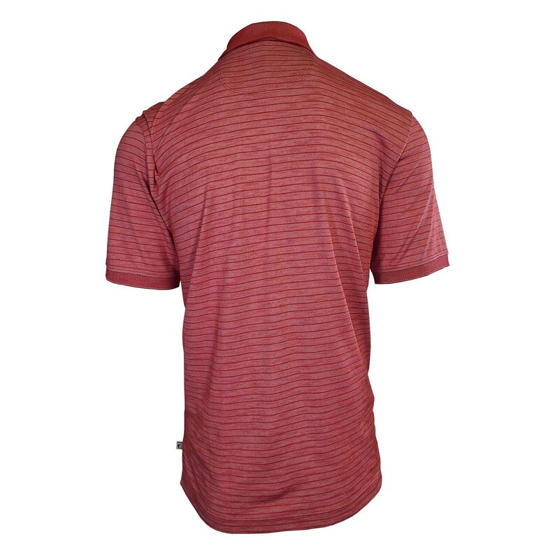 Tommy Bahama Men's DK Havana Pink Striped Performance Polo T-Shirt S/S (S07) Gift image 3