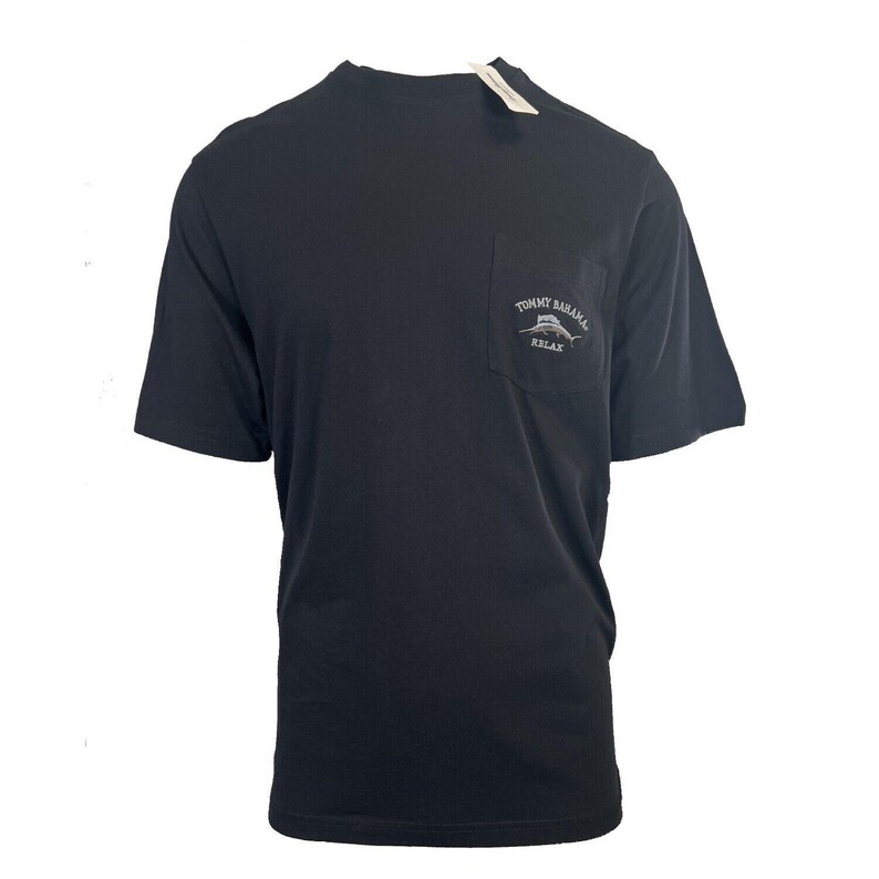 Tommy Bahama Herren T-Shirt schwarz Relax Rundhalsausschnitt Bali Skyline Tee (S21) Geschenk Bild 4