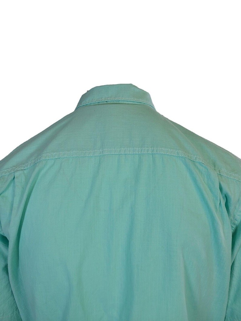 Tommy Bahama Men's Gentle Breeze Teal Green Shirt Logo Short Sleeve Button (S02) Gift image 10