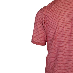 Tommy Bahama Men's DK Havana Pink Striped Performance Polo T-Shirt S/S (S07) Gift image 10