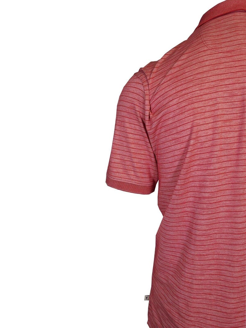 Tommy Bahama Men's DK Havana Pink Striped Performance Polo T-Shirt S/S (S07) Gift image 10