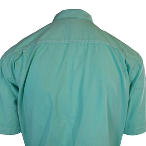 Tommy Bahama Men's Gentle Breeze Teal Green Shirt Logo Short Sleeve Button (S02) Gift image 9