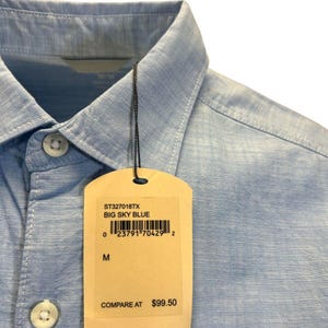 Tommy Bahama Men's Big Sky Blue Shirt Button Up Short Sleeve (S09) Gift image 5