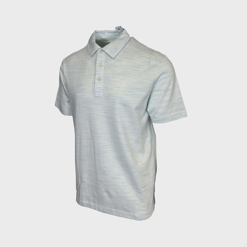 Tommy Bahama Men's Air Blue T-Shirt Ocean Sails Knit Polo 3 Buttons S/S (S62) Gift image 3