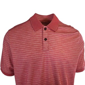 Tommy Bahama Men's DK Havana Pink Striped Performance Polo T-Shirt S/S (S07) Gift image 6