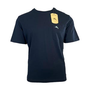 T-shirt girocollo da uomo Tommy Bahama blu navy con logo Bali Skyline blu (S53) - Regalo immagine 4