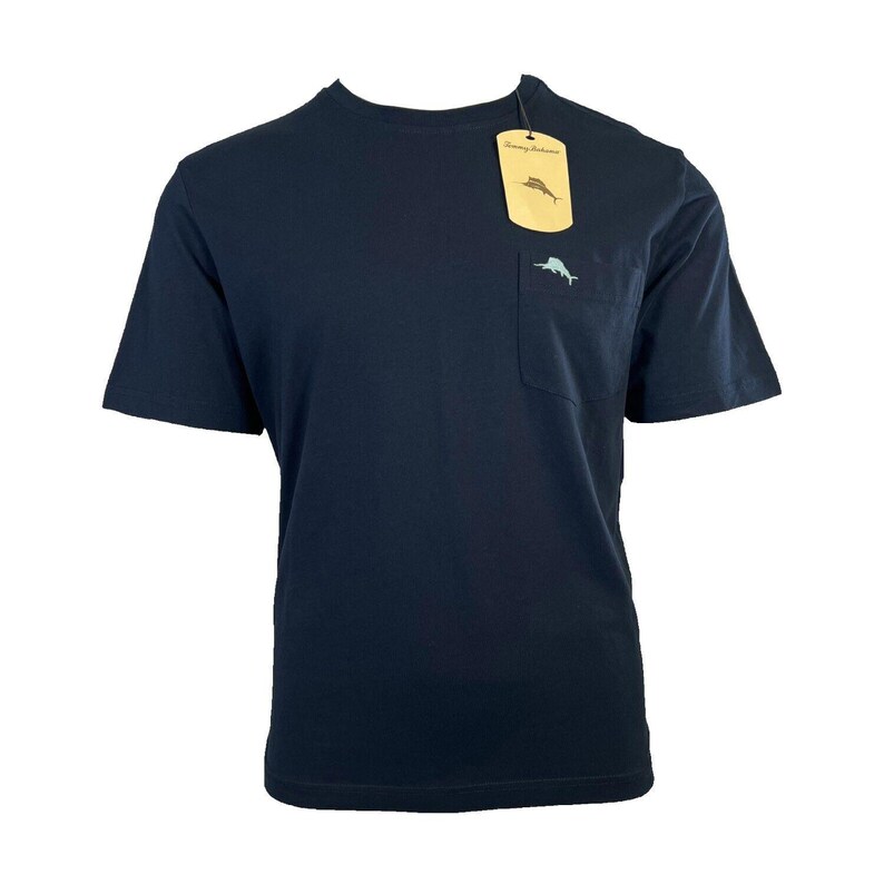 T-shirt girocollo da uomo Tommy Bahama blu navy con logo Bali Skyline blu (S53) - Regalo immagine 4