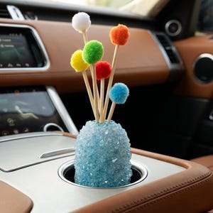 Crystal Car Perfume Bottle | Handmade Air Freshener Diffuser for Automobile and Office Room