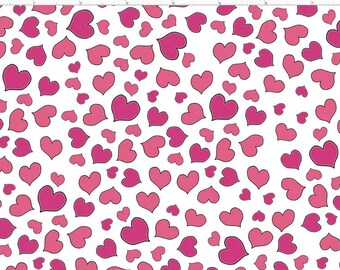 Hearts, Pink, Loralie Designs, Mini Hearts, Yardage, 692266