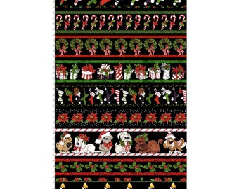 Holiday Borders Fabric Panel, Christmas Border, Loralei Designs, 692550