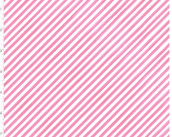 Pink White Bias Stripe, Loralie Desisgns, Baby Bias Pink Stripe, Yardage, 692462